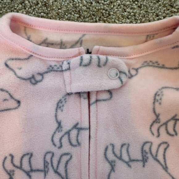Carter’s 1-Piece Fleece Footie PJs Pink Size 6-9m baby - Picture 4 of 8